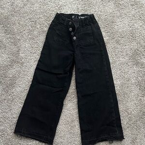 GAP Kids Black Wide-Leg Jeans